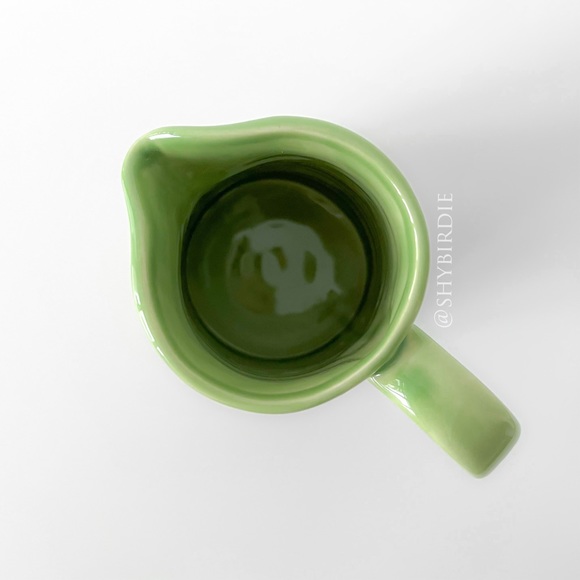 NWT Portuguese Handmade Ceramic Decanter in Leaf Green - Picture 3 of 9